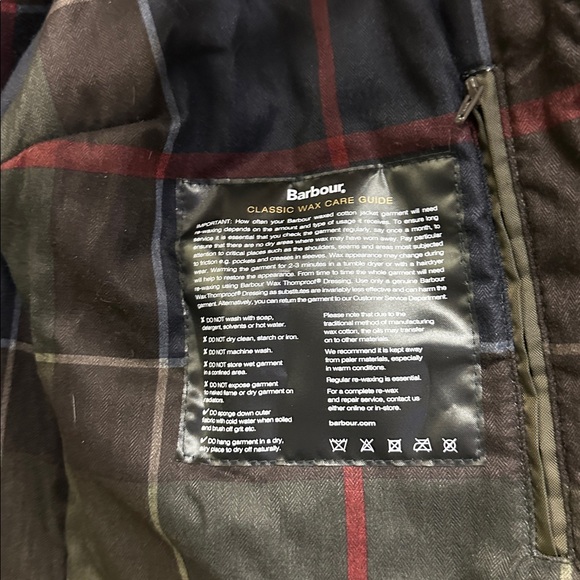 Barbour Women's Winter Defence Wax Jacket Size 8 USA - Picture 7 of 9
